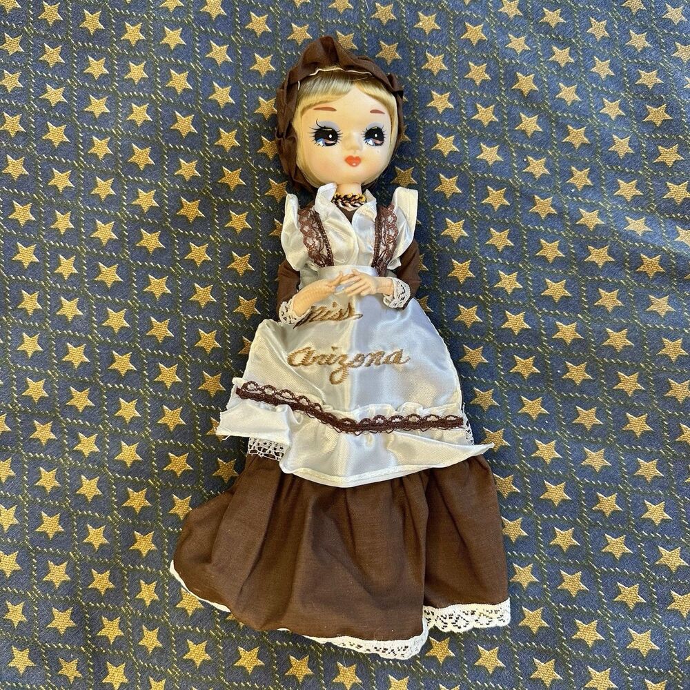 Vintage 60’s/70’s Big Eyed Bradley Doll. Miss Arizona. Excellent Condition.